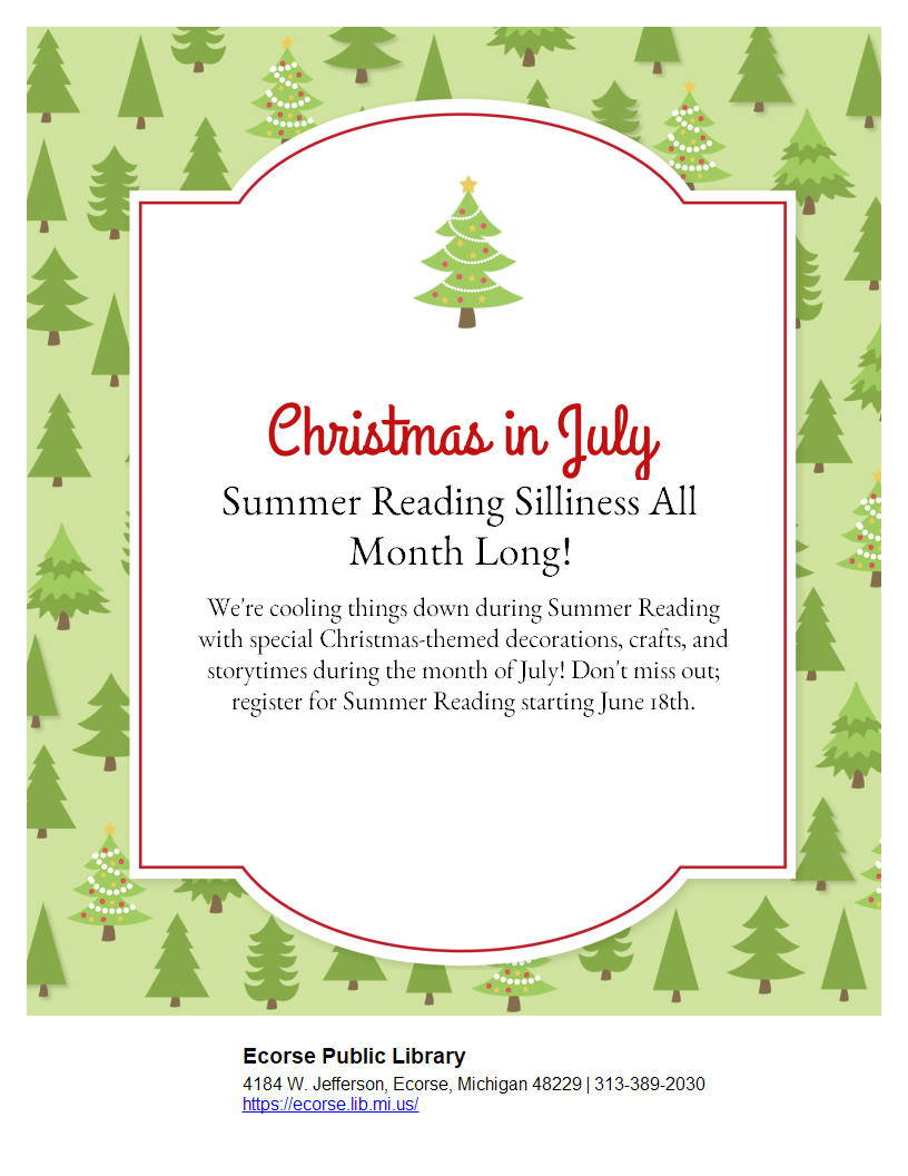 Events and Programs Ecorse Public Library